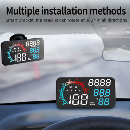 G11 Universal GPS HUD Head Up Display Speed Instrument with Overspeed Alarm for Oil Fuel Electric Hybrid Vehicle