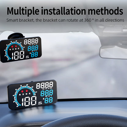 G11 Universal GPS HUD Head Up Display Speed Instrument with Overspeed Alarm for Oil Fuel Electric Hybrid Vehicle