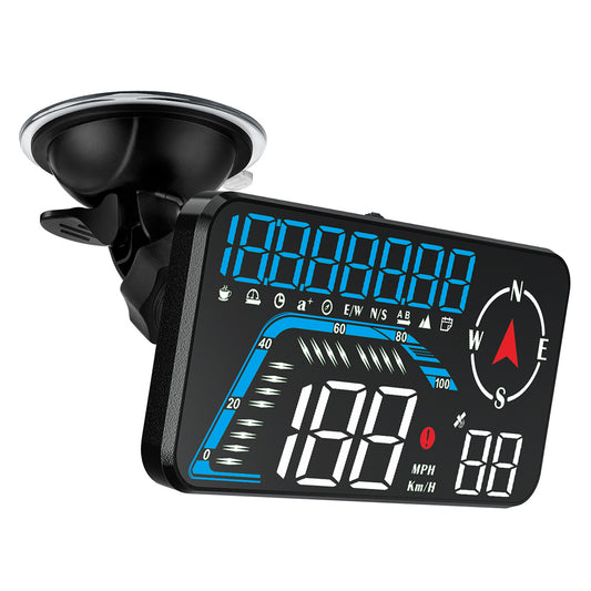 G12 HUD GPS Digital Car Speedometer Windshield Suction Cup Mount Head-Up Display