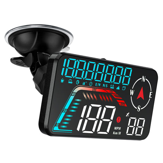 G12 HUD GPS Digital Car Speedometer Windshield Suction Cup Mount Head-Up Display