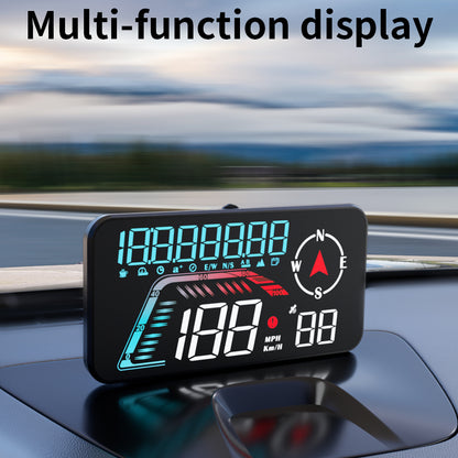 G12 HUD GPS Digital Car Speedometer Windshield Suction Cup Mount Head-Up Display