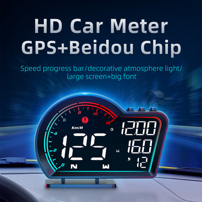 G16 Head Up Display Auto Speedometer Digital Odometer Alarm Reminder GPS HUD Gauge