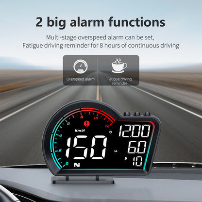 G16 Head Up Display Auto Speedometer Digital Odometer Alarm Reminder GPS HUD Gauge