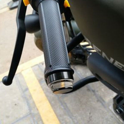 K06 1 Pair Motorcycle Handlebar End Lights Motorcycle Turn Signal Light Grip Bar Plugs