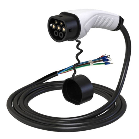 EU Plug 7-pin 250V 16A Electric Car Charger Adapter New Energy Automobile Charging Parts with 5m Cable