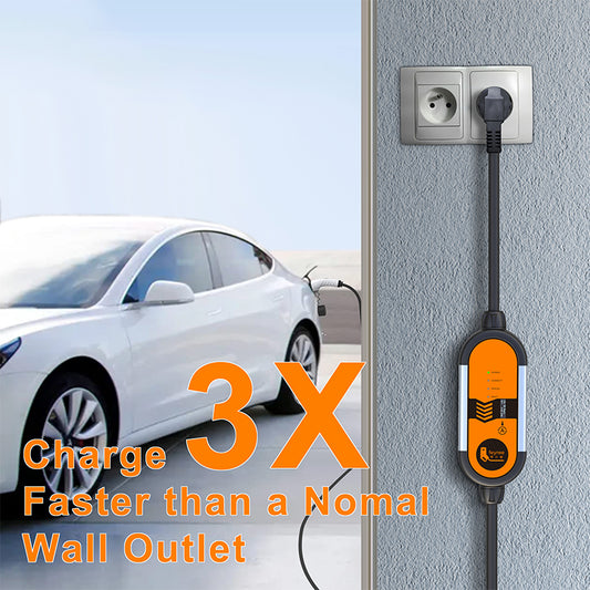 FEYREE Aluminum Alloy 3.5KW Portable Charger for New Energy Electric Vehicles Charger, EU Plug