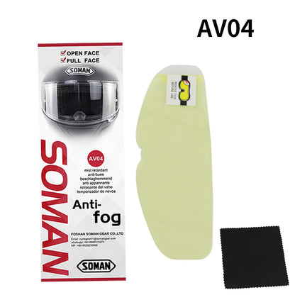 SOMAN Universal Motorcycle Helmet Anti-fog Film UV Protection Shield Sticker