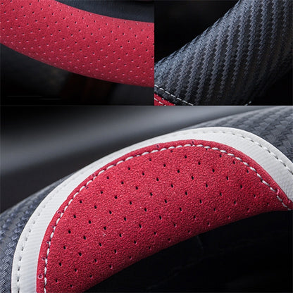 38cm Round Cute Rabbit Women Car Steering Wheel Cover Artificial Leather Anti-skid Steering Wheel Sleeve
