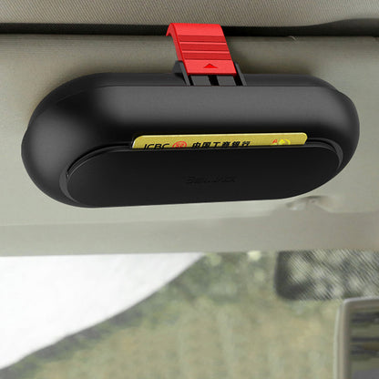 BEN.JACK Glasses Holders for Cars, Sunglasses Holder Clip for Sun Visor, Ticket Card Clip Eyeglasses Mount