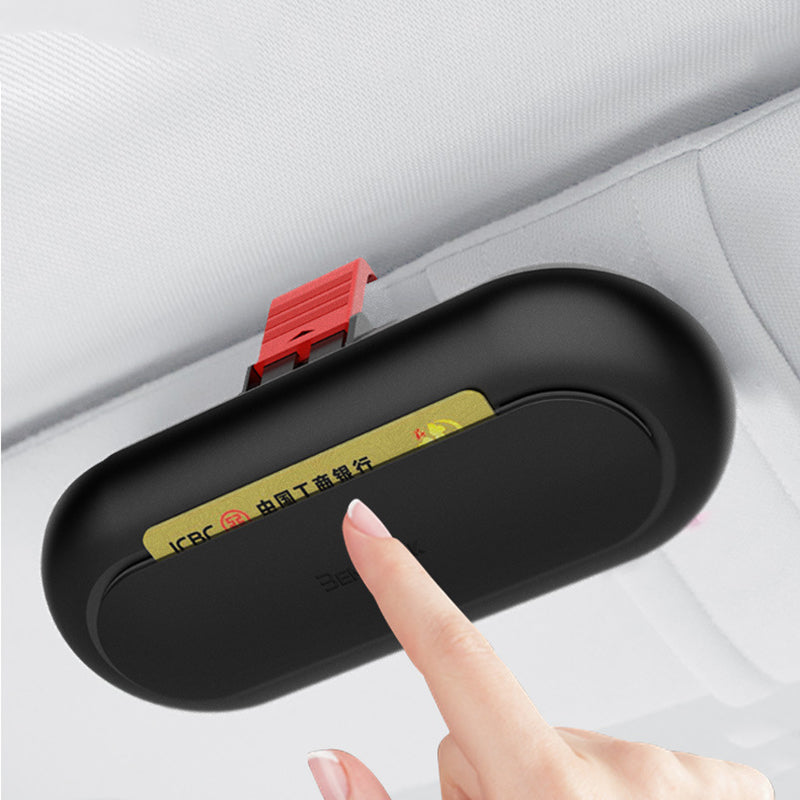 BEN.JACK Glasses Holders for Cars, Sunglasses Holder Clip for Sun Visor, Ticket Card Clip Eyeglasses Mount