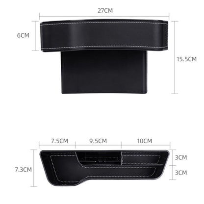 Passenger Side Car Front Seat Seam Storage Box Car Seat Gap Phone Drink Can Organizer
