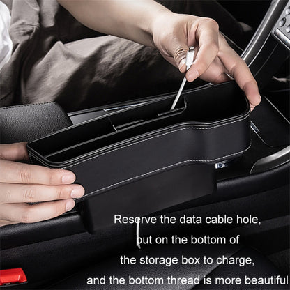 Passenger Side Car Front Seat Seam Storage Box Car Seat Gap Phone Drink Can Organizer