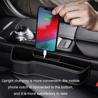 Passenger Side Car Front Seat Seam Storage Box Car Seat Gap Phone Drink Can Organizer
