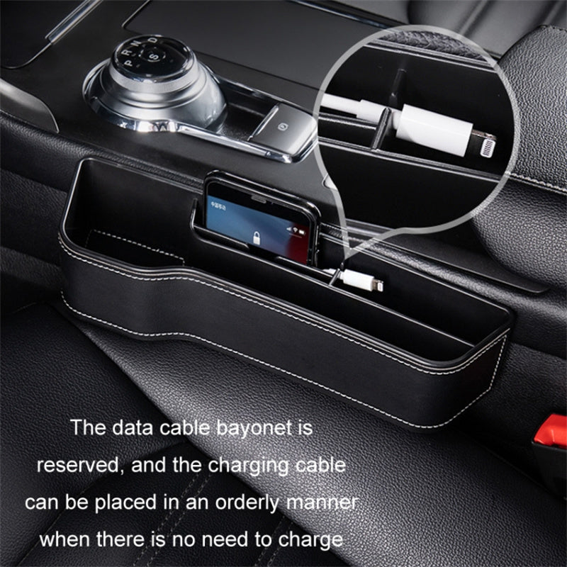Passenger Side Car Front Seat Seam Storage Box Car Seat Gap Phone Drink Can Organizer
