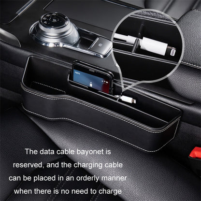 Passenger Side Car Front Seat Seam Storage Box Car Seat Gap Phone Drink Can Organizer