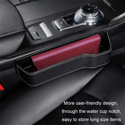 Passenger Side Car Front Seat Seam Storage Box Car Seat Gap Phone Drink Can Organizer