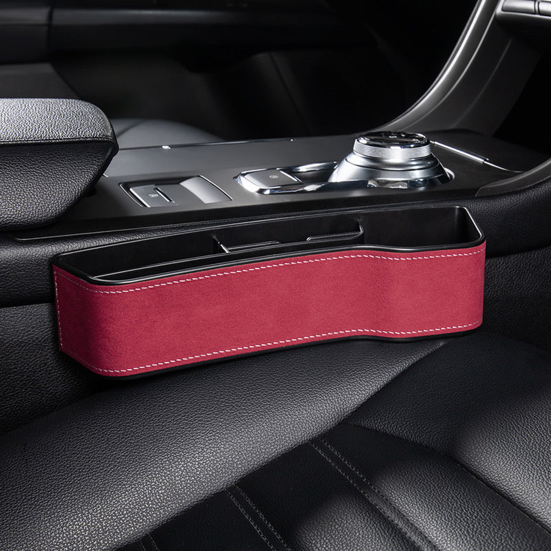 Passenger Side Car Front Seat Seam Storage Box Car Seat Gap Phone Drink Can Organizer