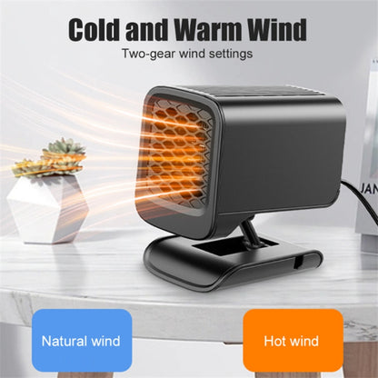 Electric Heater Fan 120W 12V Winter Heating Warmer Windshield Defroster Fog Removing