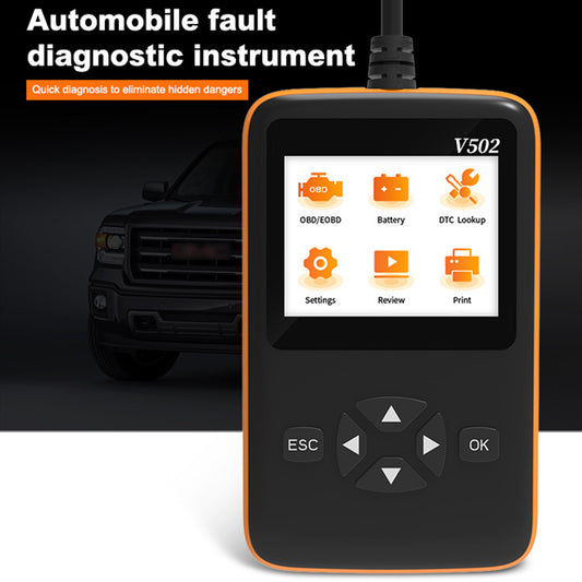 V502 9V-36V Car Fault Code Reader ELM327 OBD2 Automobile Vehicle Engine Diagnostic Tool
