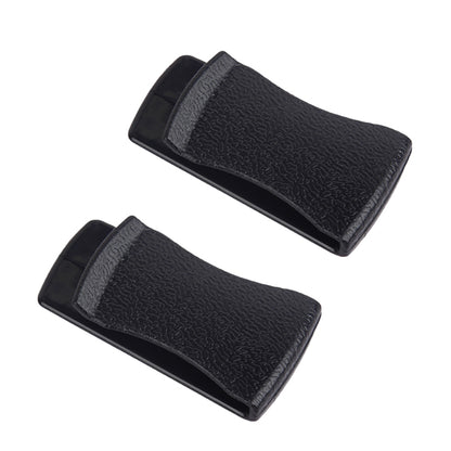 2Pcs Adhesive Car Interior Leather Texture PC Mini Hooks Card Glasses Holder Cable Organizer