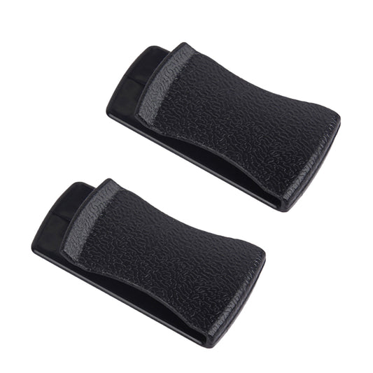 2Pcs Adhesive Car Interior Leather Texture PC Mini Hooks Card Glasses Holder Cable Organizer