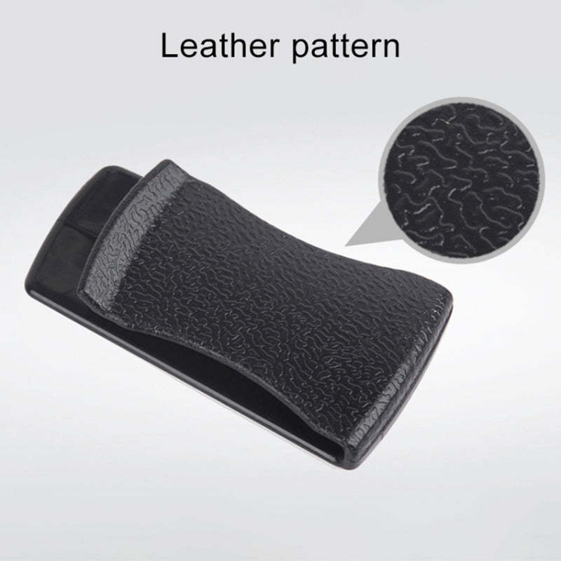 2Pcs Adhesive Car Interior Leather Texture PC Mini Hooks Card Glasses Holder Cable Organizer