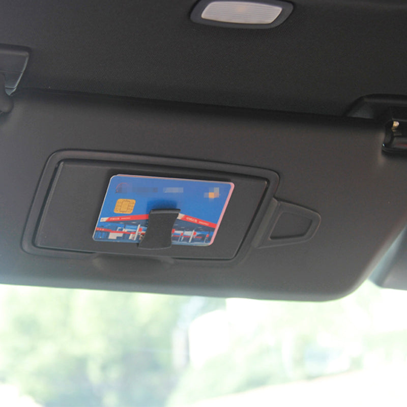 2Pcs Adhesive Car Interior Leather Texture PC Mini Hooks Card Glasses Holder Cable Organizer