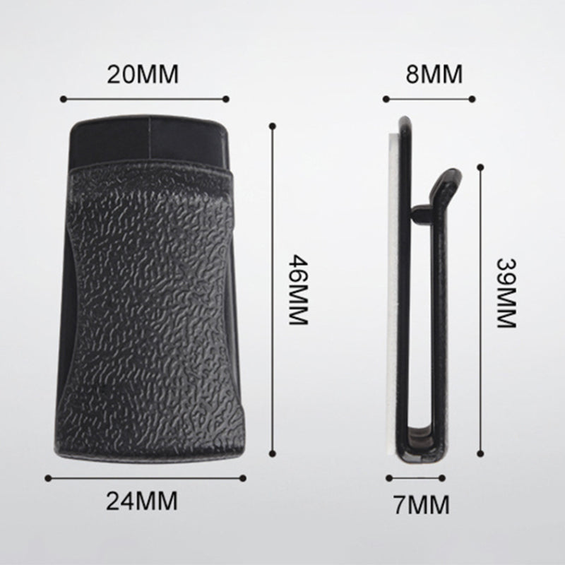 2Pcs Adhesive Car Interior Leather Texture PC Mini Hooks Card Glasses Holder Cable Organizer