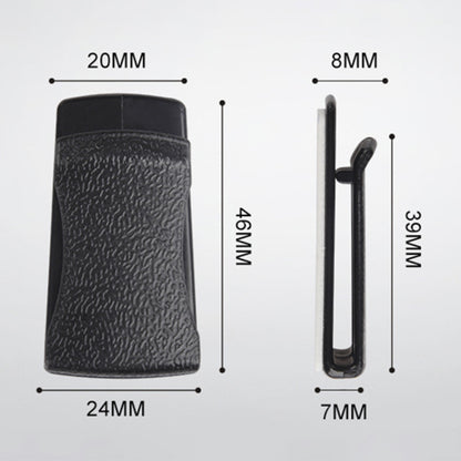 2Pcs Adhesive Car Interior Leather Texture PC Mini Hooks Card Glasses Holder Cable Organizer