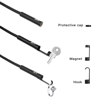 P130 5m Hard Wire Industrial Endoscope 8mm Three-Lens 4.3-inch HD Borescope Pipe Camera IP68 Waterproof
