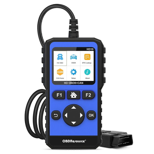 OBDRESOURCE HD10 Heavy Duty Truck & Car 2 in 1 Code Reader Universal Vehicle Diagnostic Tools