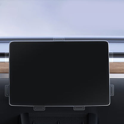 Tempered Glass Screen Protector for Tesla Model 3 / Y Dashboard Car Navigation Touchscreen Automatic Alignment Protective Film