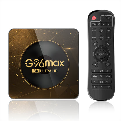 G96max Android 13.0 2+16GB Smart TV Box WiFi 6 Bluetooth Remote Control 8K Ultra HD TV Box (CE Certified)