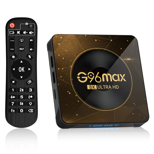 G96max Android 13.0 2+16GB Smart TV Box WiFi 6 Bluetooth Remote Control 8K Ultra HD TV Box (CE Certified)