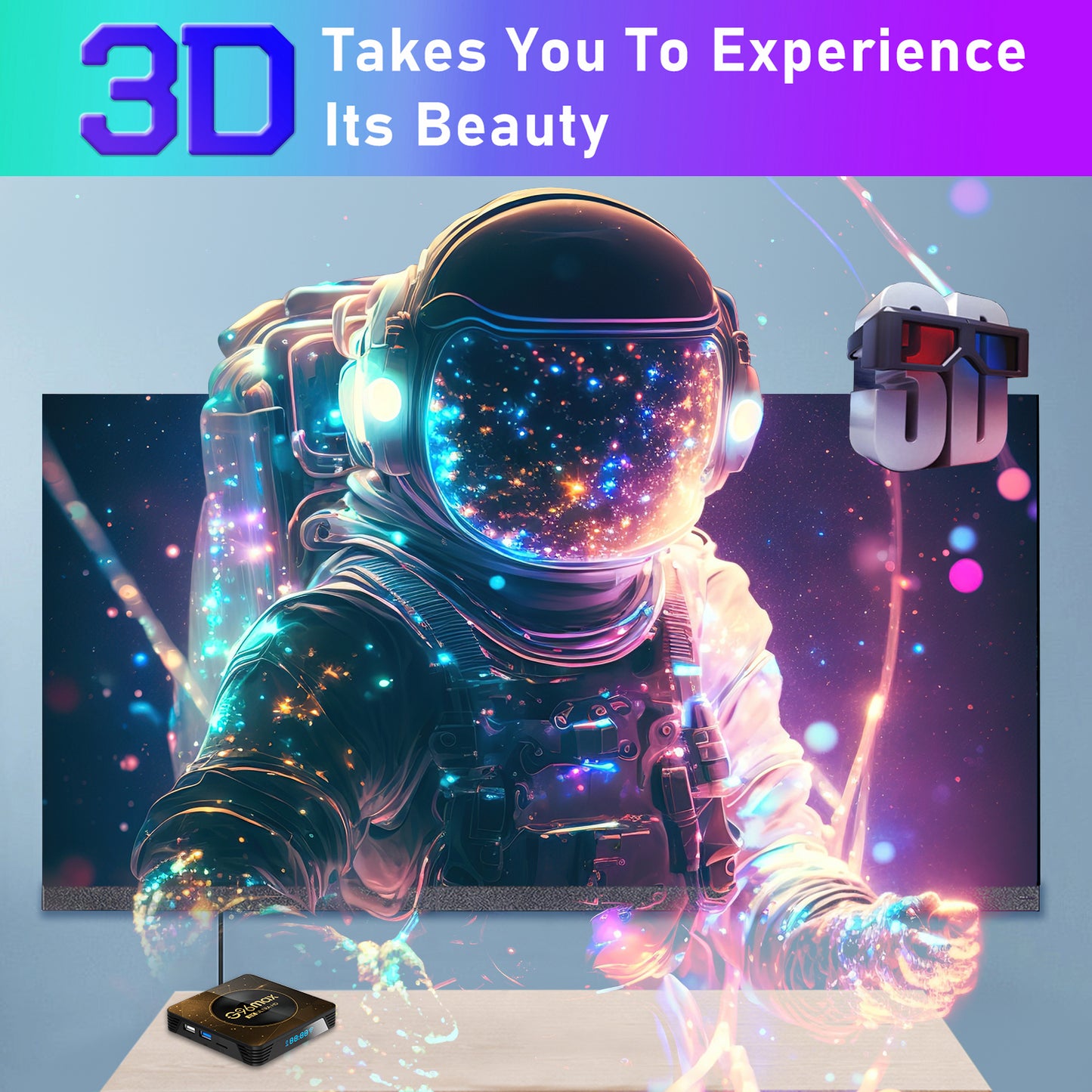 G96max Android 13.0 2+16GB Smart TV Box WiFi 6 Bluetooth Remote Control 8K Ultra HD TV Box (CE Certified)