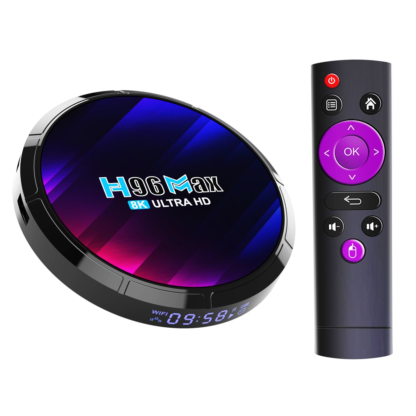H96max Network Set-top Box 4GB+32GB TV Set-top Box RK3528 Android 13.0 WiFi 6 Ultra HD TV Box