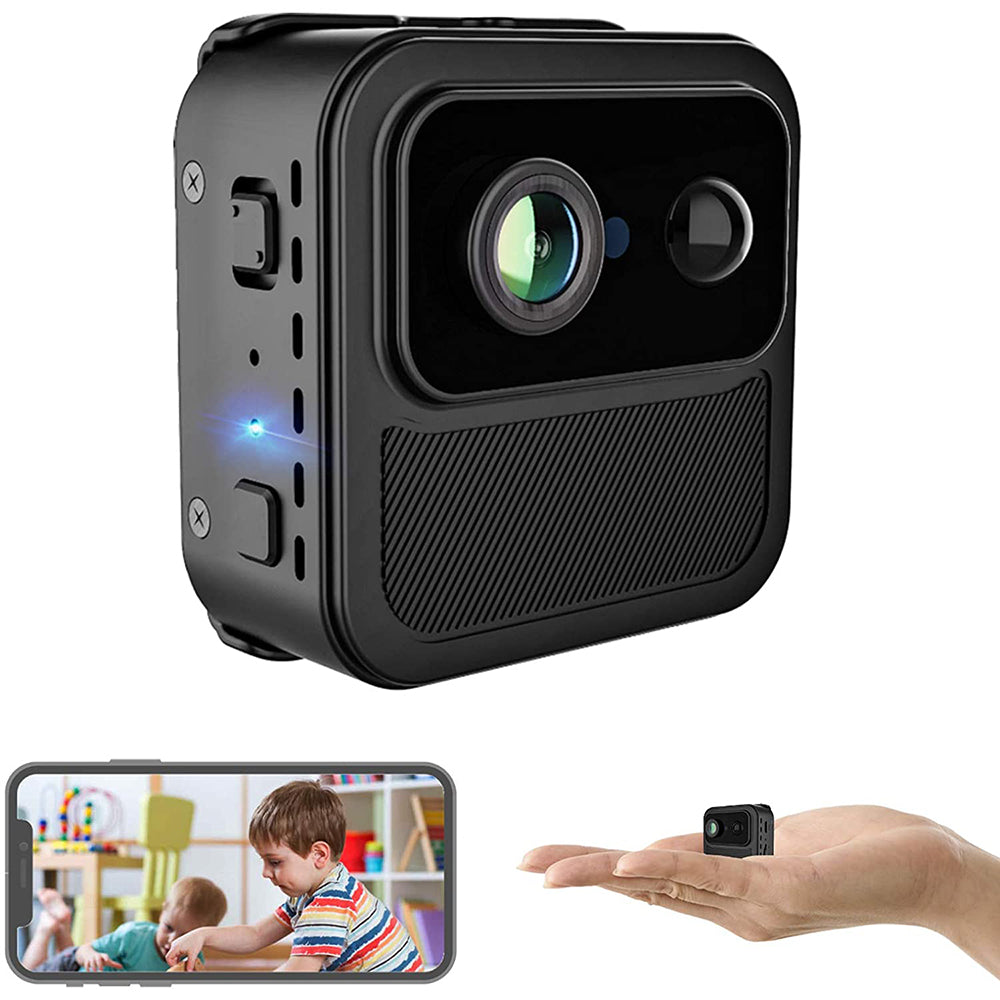 R9 Home Wireless WiFi Camera HD Night Vision Monitor Camera Cell Phone Remote Webcam Built-In 2000mAh Battery