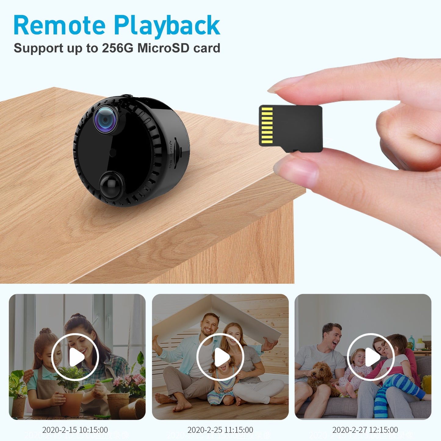 R10 Wireless WiFi Webcam Home Network Monitor Camera 4K HD Night Vision Cell Phone Remote Camera