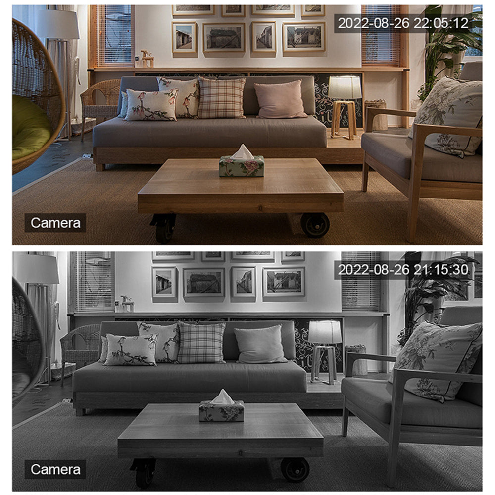 SK-ZAQ-8 HD Smart WiFi Camera Dual Lens Camera Monitor Full Color Night Vision Camera for Home Security