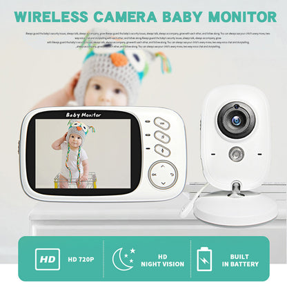 3.2 inch TFT LCD Screen Wireless Baby Care Monitor Camera Indoor Home Two Way Audio HD Camera