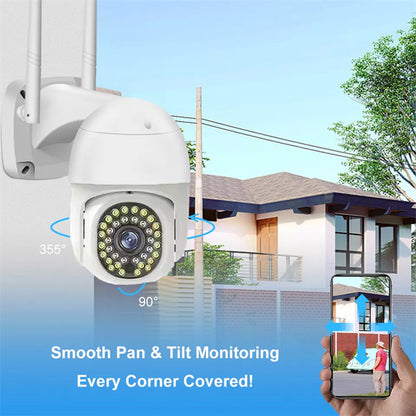 Outdoor HD Monitor Camera Wide Angle Rotating Two Way Voice WiFi Camera for Home Security