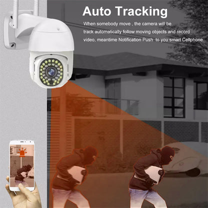 Outdoor HD Monitor Camera Wide Angle Rotating Two Way Voice WiFi Camera for Home Security