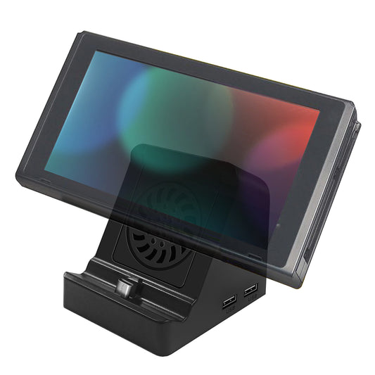 6317 For Nintendo Switch 1x USB 3.0 + 2x USB 2.0 Output Mini HD Video Conversion Dock with Cooling Fan