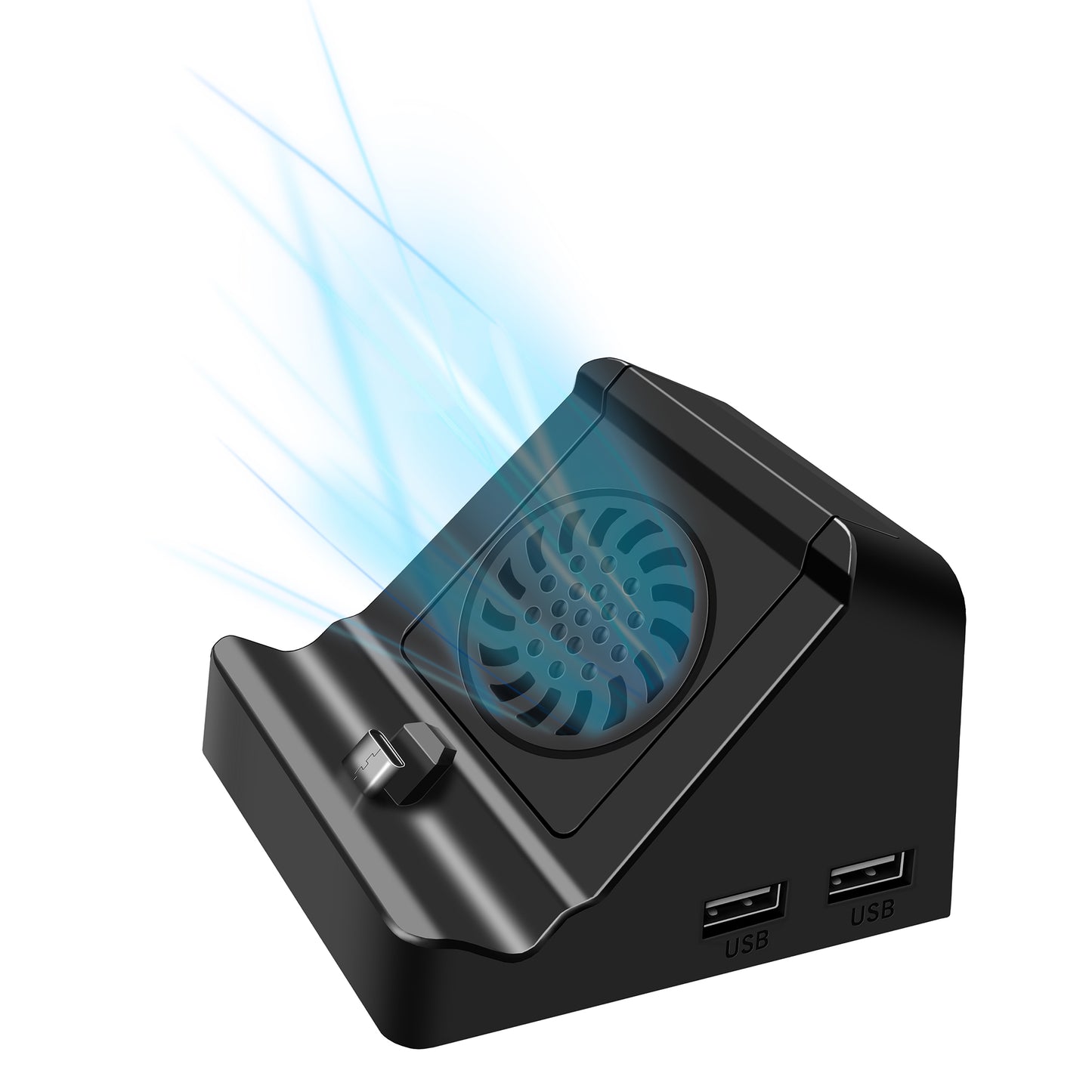 6317 For Nintendo Switch 1x USB 3.0 + 2x USB 2.0 Output Mini HD Video Conversion Dock with Cooling Fan