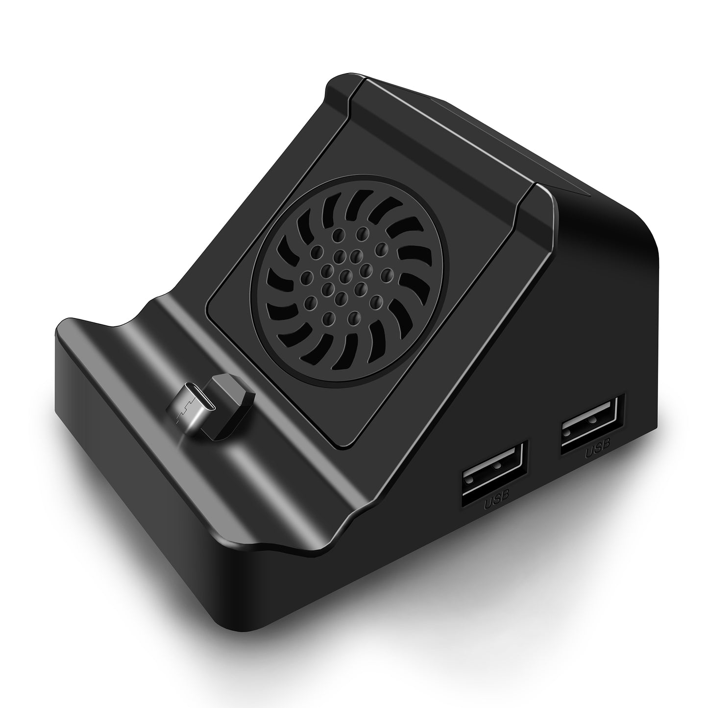 6317 For Nintendo Switch 1x USB 3.0 + 2x USB 2.0 Output Mini HD Video Conversion Dock with Cooling Fan