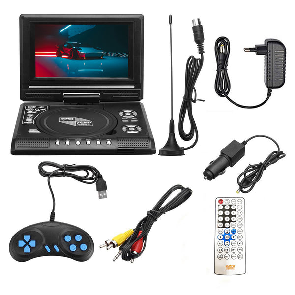 7.8 inch HD LCD Screen Portable DVD with TV Player Support SD / MMC Card / Game Function / USB Port