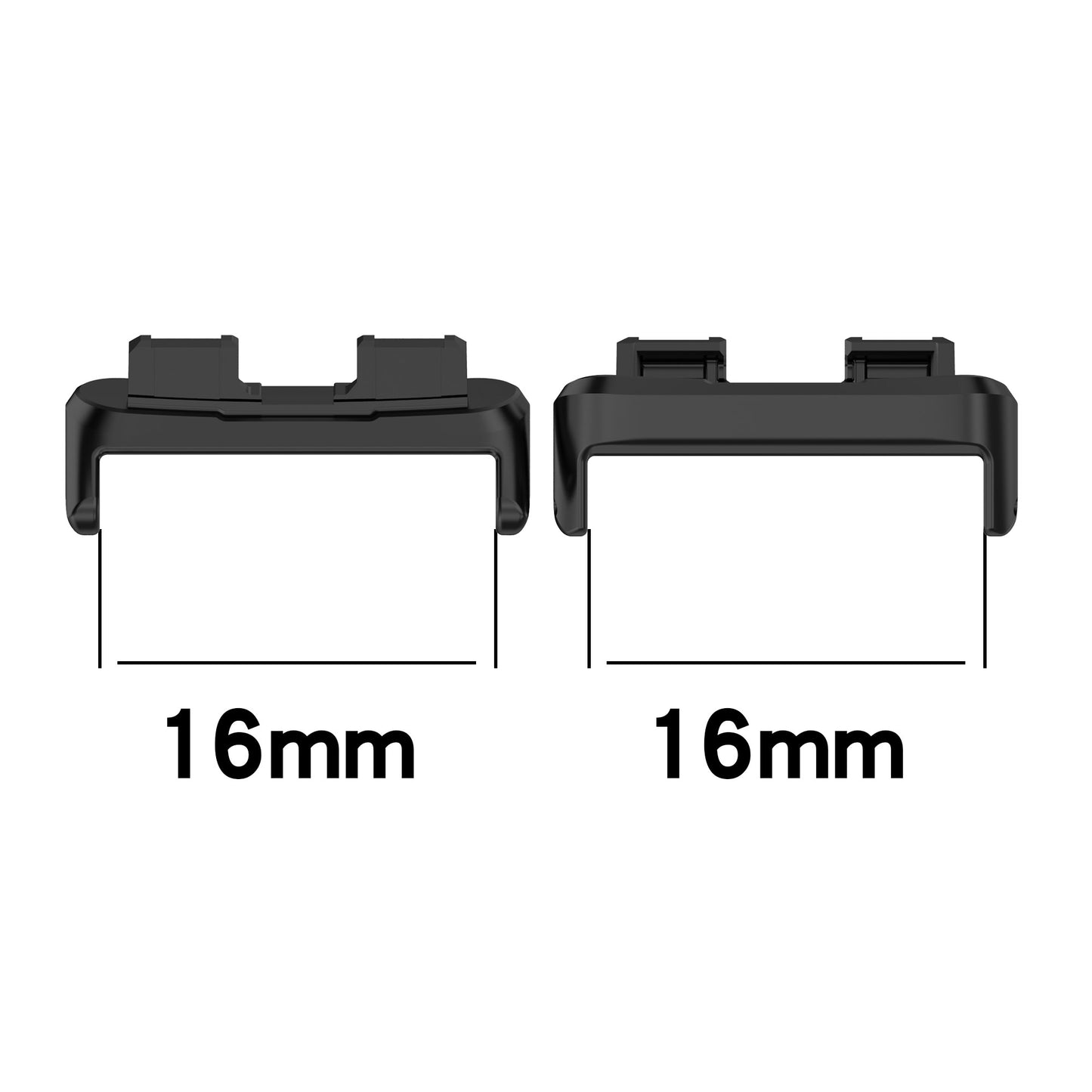 2Pcs 16mm Watch Adapter for Huawei Band 8 , Stainless Steel Watch Band Connector Accessory