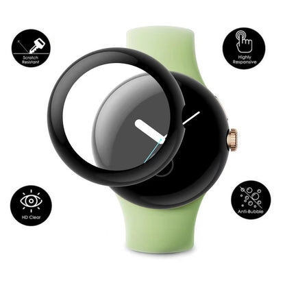 1Pc For Google Pixel Watch 2 / Pixel Watch Screen Protector Transparent PET+PPT 3D Watch Screen Film