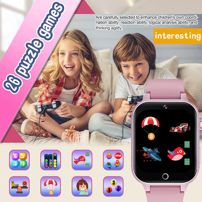 X33 Kids Camera Pedometer Music Game Smart Watch Student Smart Bracelet with Built-in 26 Puzzle Games