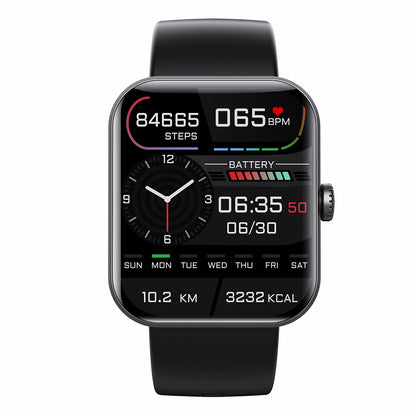 F57L 1.91 Smart Watch Waterproof Sports Bracelet with Blood Glucose, Heart Rate, Blood Oxygen, Temperature Detection